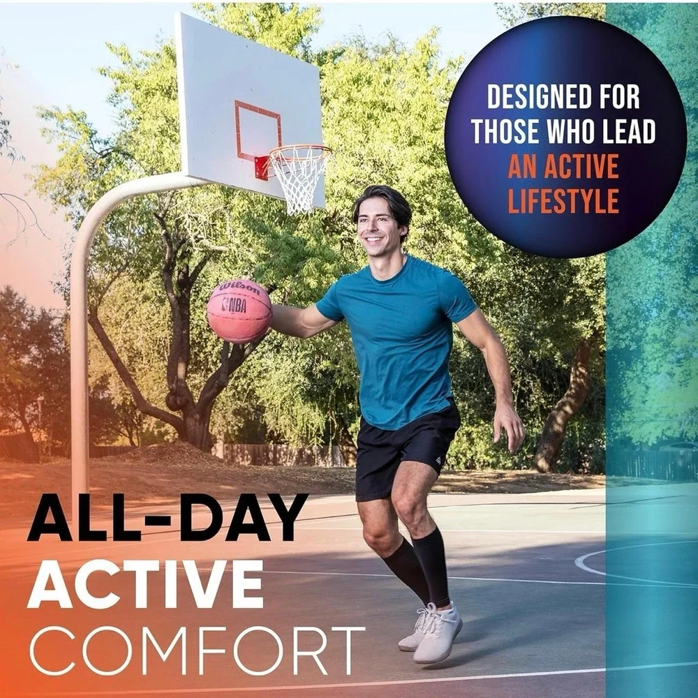 New Calf Compression Sleeves for Men and Women - (1 Pair) Footless Compression S